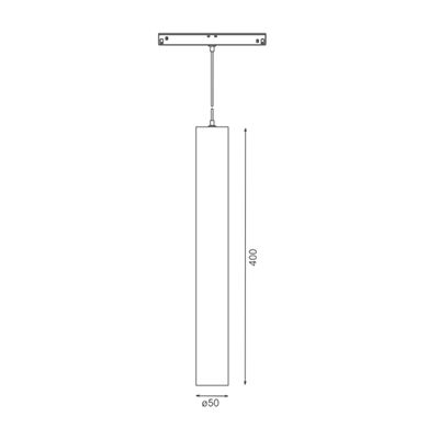 Трековый подвесной светильник Sundex 10Вт CRI90 3000К гр. 36° IP20 NO DIM 48B белый точечный