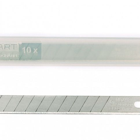 Лезвие сегментное Mozart 94,5х8,9х0,4 мм для ножа 9 мм (10 лезвий) - фото 2