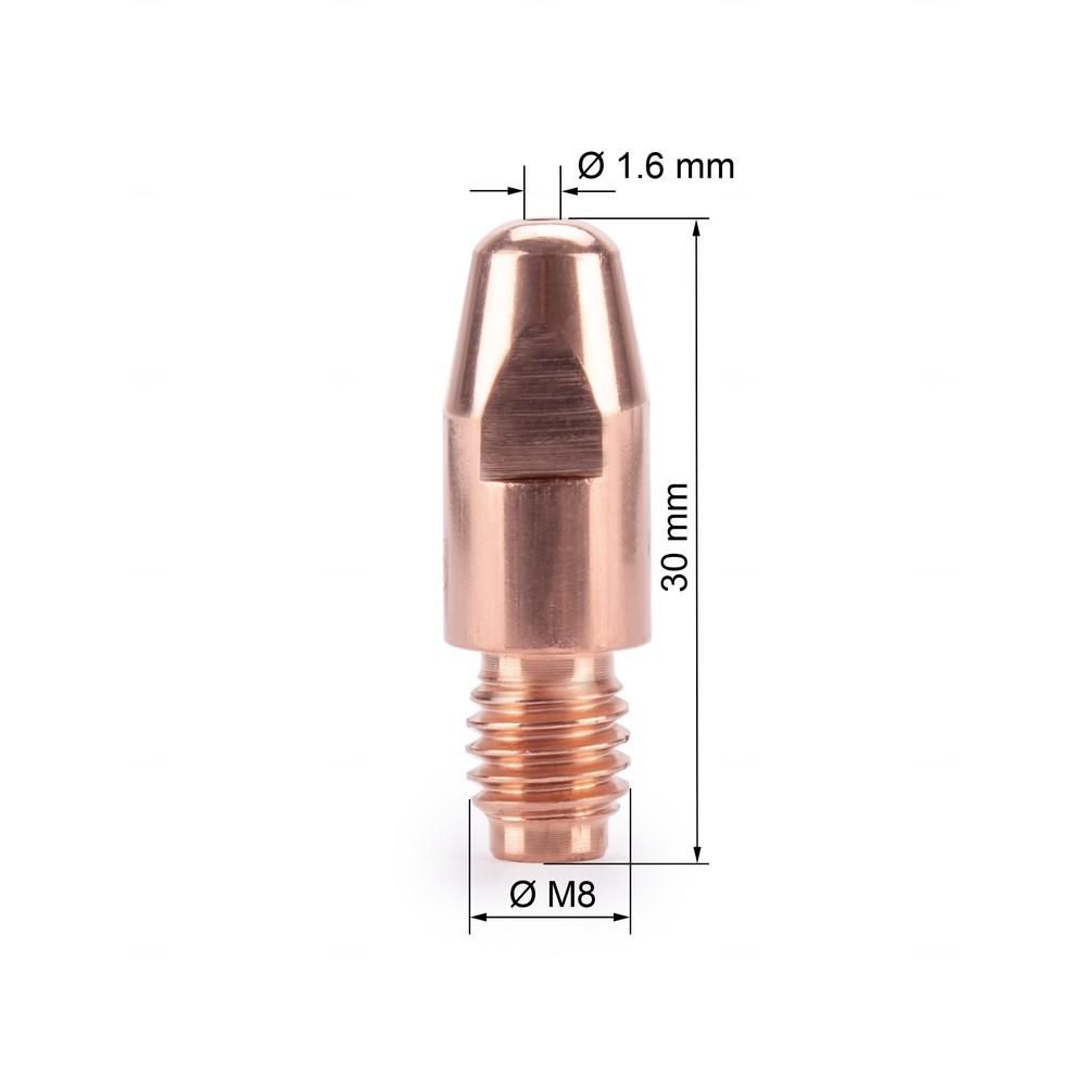 Наконечник FoxWeld VARTEG М8х30х1.6 (CuCrZr) (140.0590/MD0005-86) - фото 2