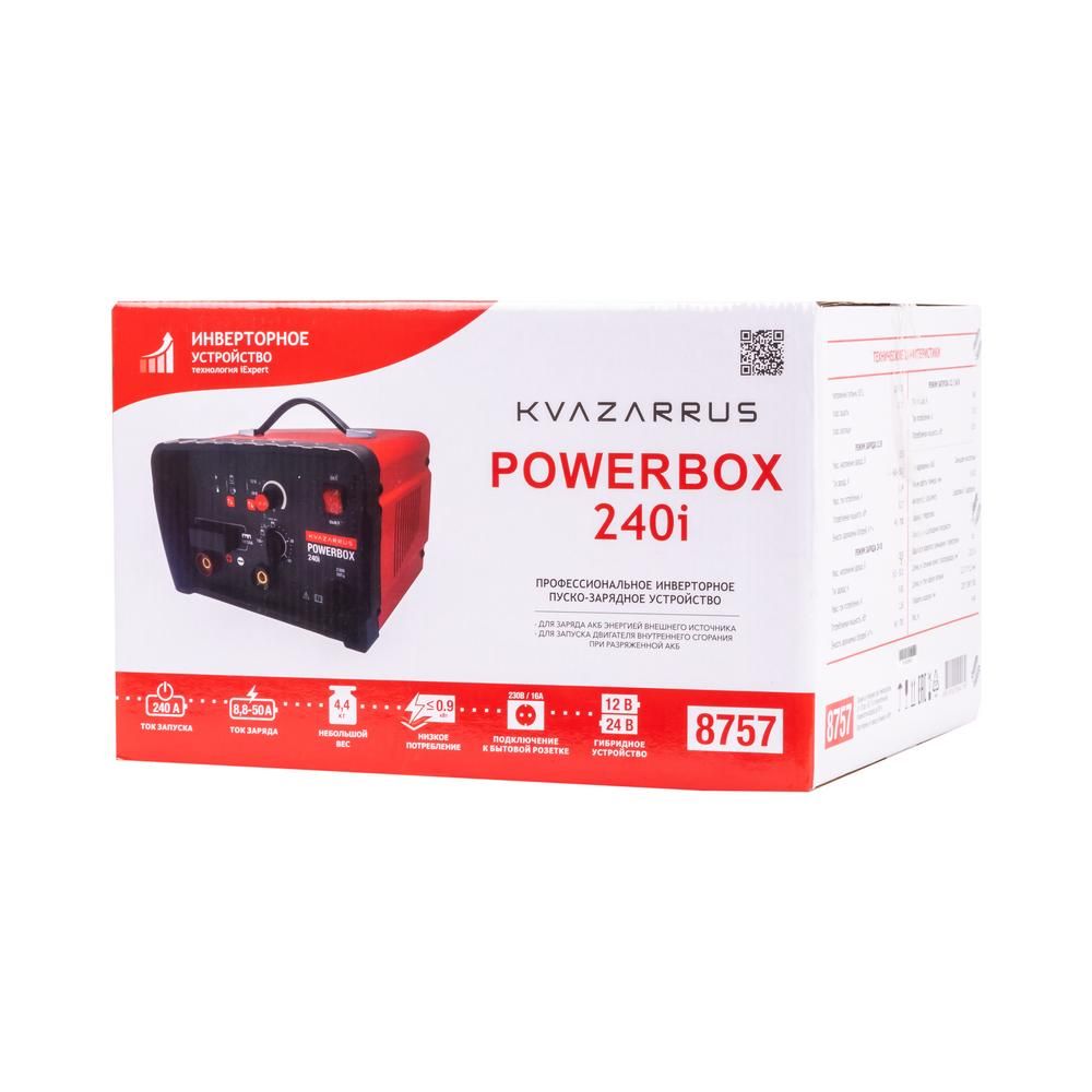 Инверторное пуско-зарядное устройство FoxWeld KVAZARRUS PowerBox 240i, таймер, цветная коробка - фото 7