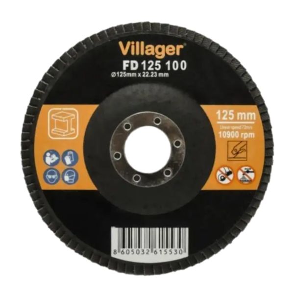 Лепестковый торцевой диск Villager FD 125/100 (3 шт)