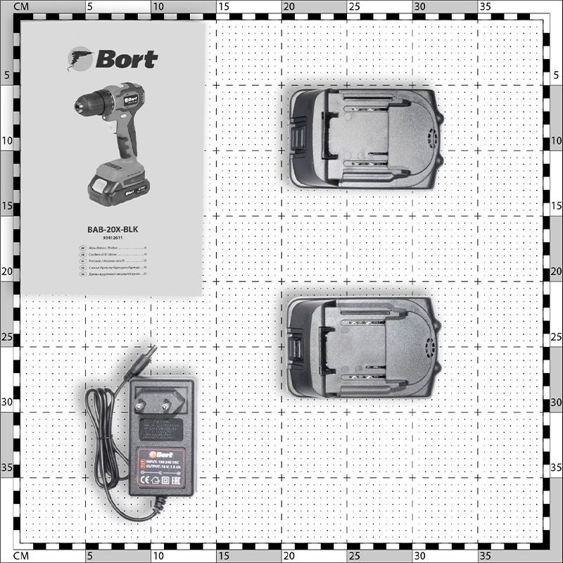 Дрель-шуруповерт аккумуляторная BORT BAB-20X-BLK (2x1,5Ah) фото 3