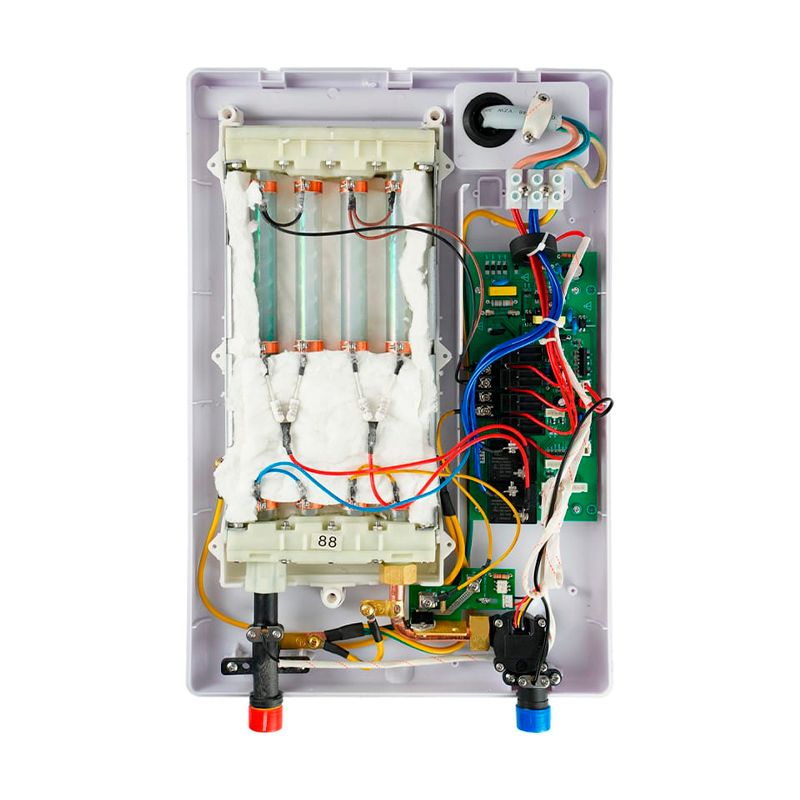 Электрический проточный водонагреватель PRIMOCLIMA AMOR 8.8 кВт, белый фото 3