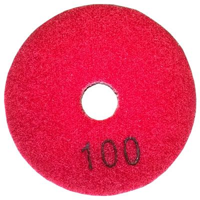 Круг алмазный шлифовальный гибкий Spektrum 100 грит / 100 мм (красный)