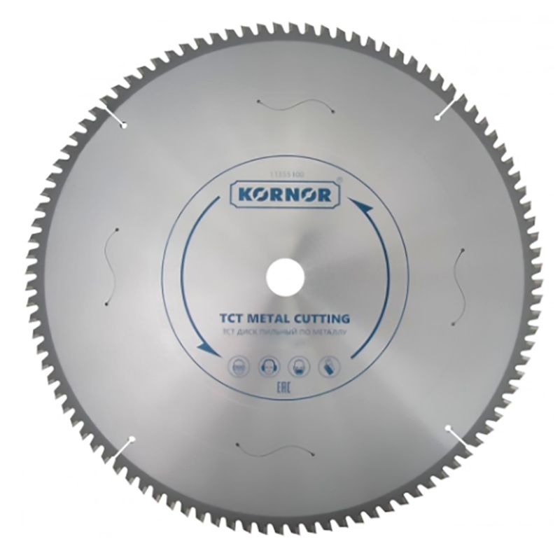 Режущий диск KORNOR TCT для стали 305x2,4x25,4x80 T 1400 об/мин