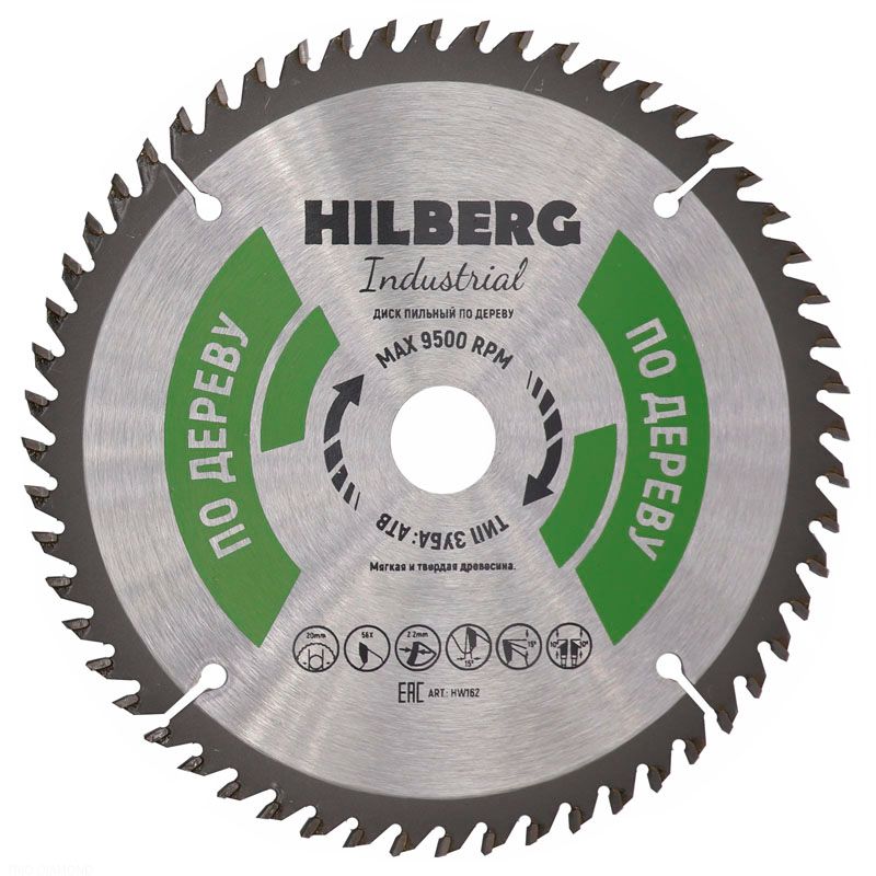Диск пильный по дереву Hilberg Industrial 315 мм (60 зубьев)