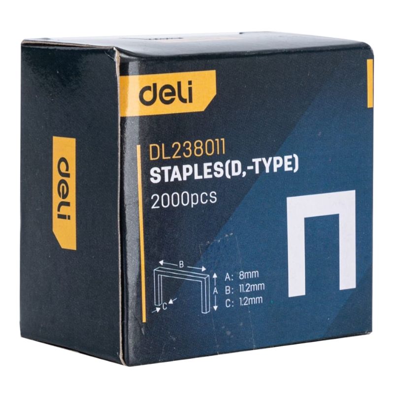 Набор скоб для степлера DELI (Тип D)DL238011 98420 - фото 3