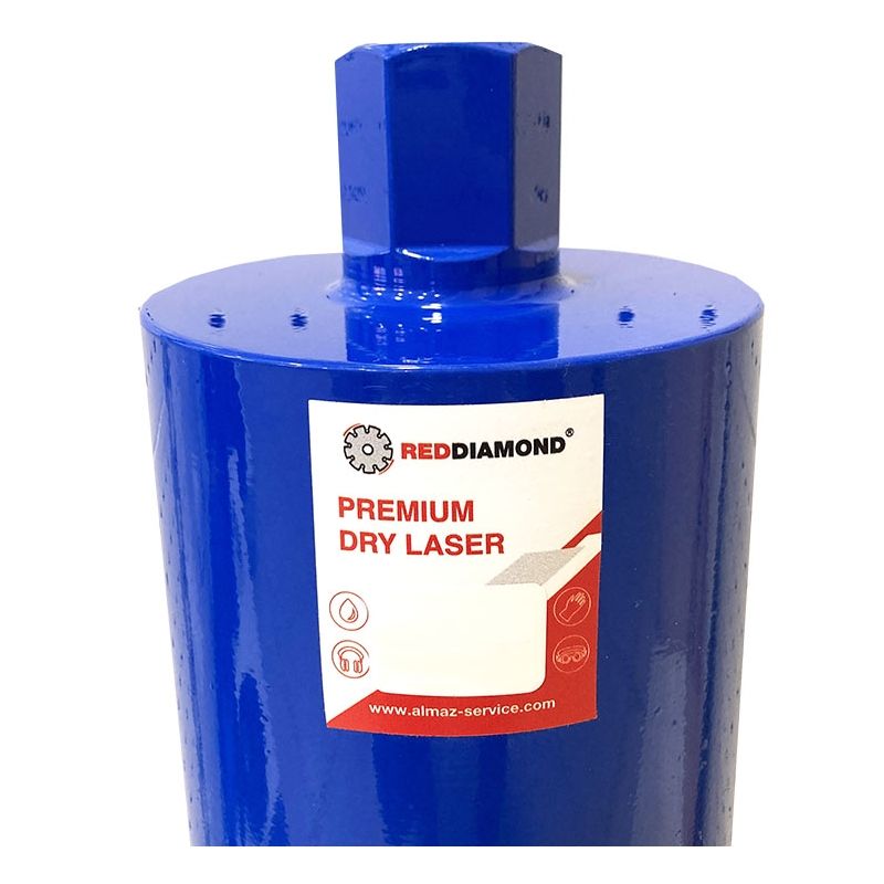 Алмазная коронка RedDiamond Premium Dry Laser d102/450/24х3,5х10/9_1 1/4 1146018 - фото 2