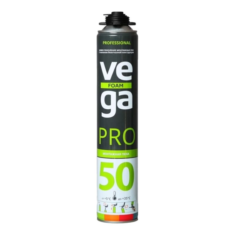 Пена монтажная профессиональная VEGA 50 Pro 750ml - фото 1