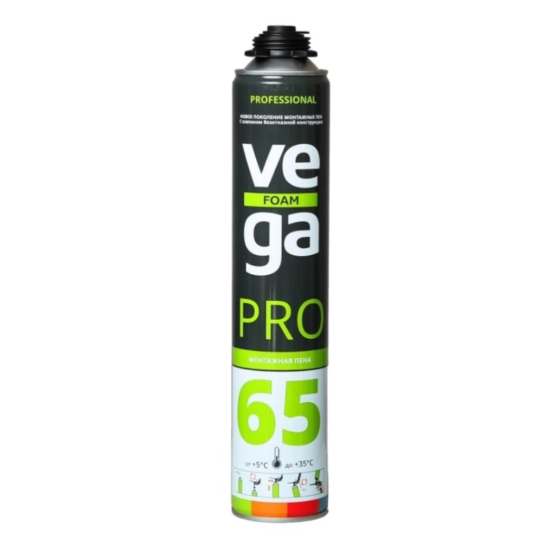 Пена монтажная профессиональная VEGA 65 Pro 850ml - фото 1