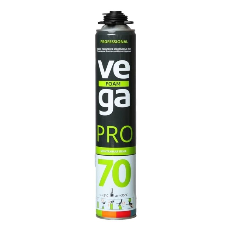 Пена монтажная профессиональная VEGA 70 Pro 900ml - фото 1