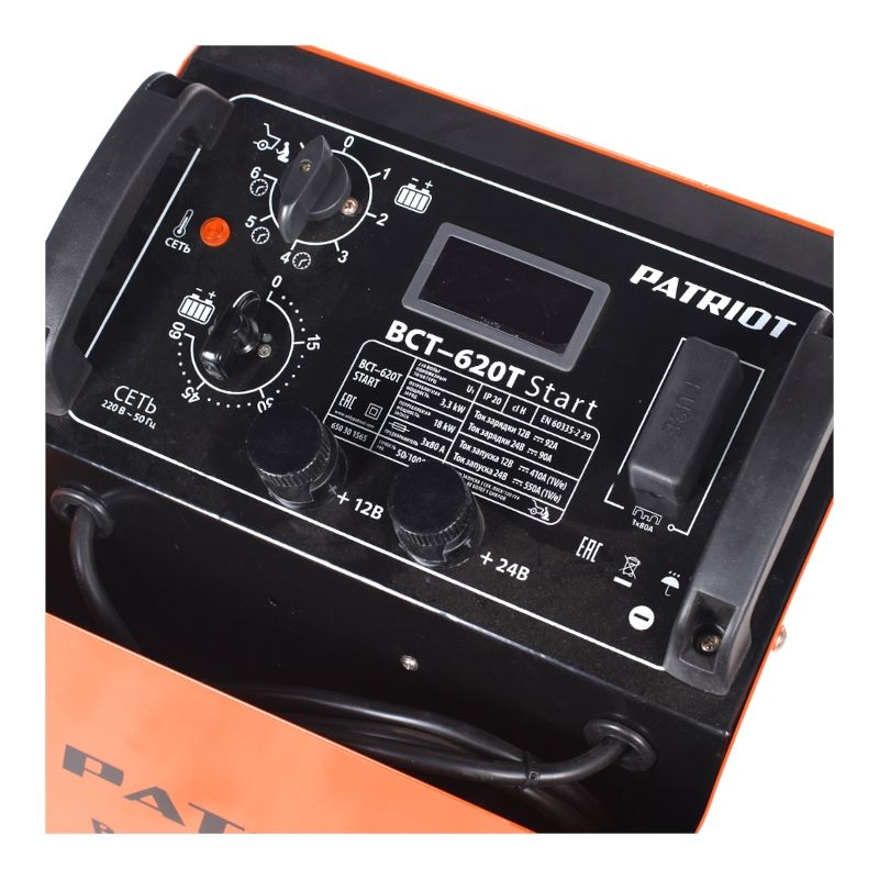 Пускозарядное устройство PATRIOT BCT-620T Start (панель управления)