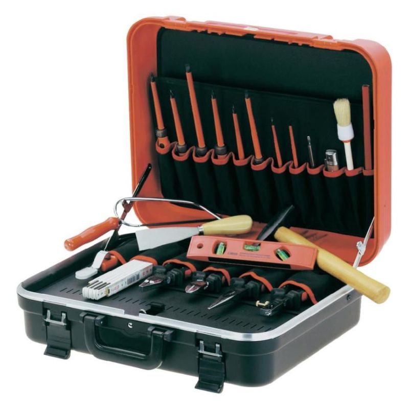 Набор профессионального инструмента CIMCO в пластиковом чемодане для подмастерьев-электриков из 24 предмета
