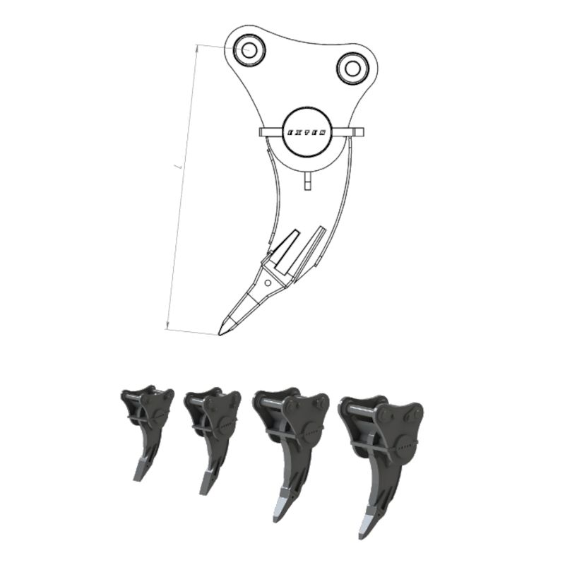 Зуб-рыхлитель EXTEN ReX5 (схема)