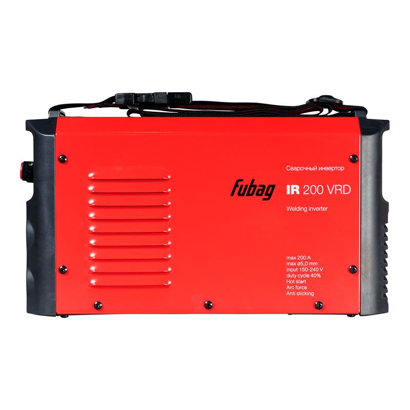 Инвертор Fubag IR 200 VRD работает с электродами 1,6-5 мм