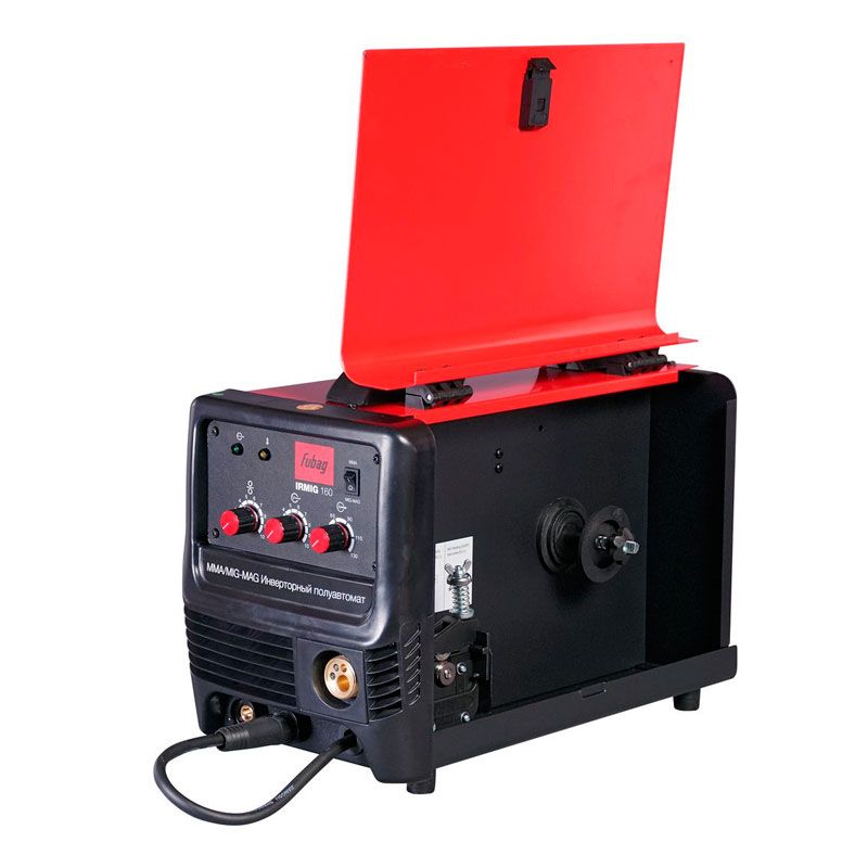 Полуавтомат-инвертор Fubag IRMIG 160 работает с проволокой 0,6-0,8 мм