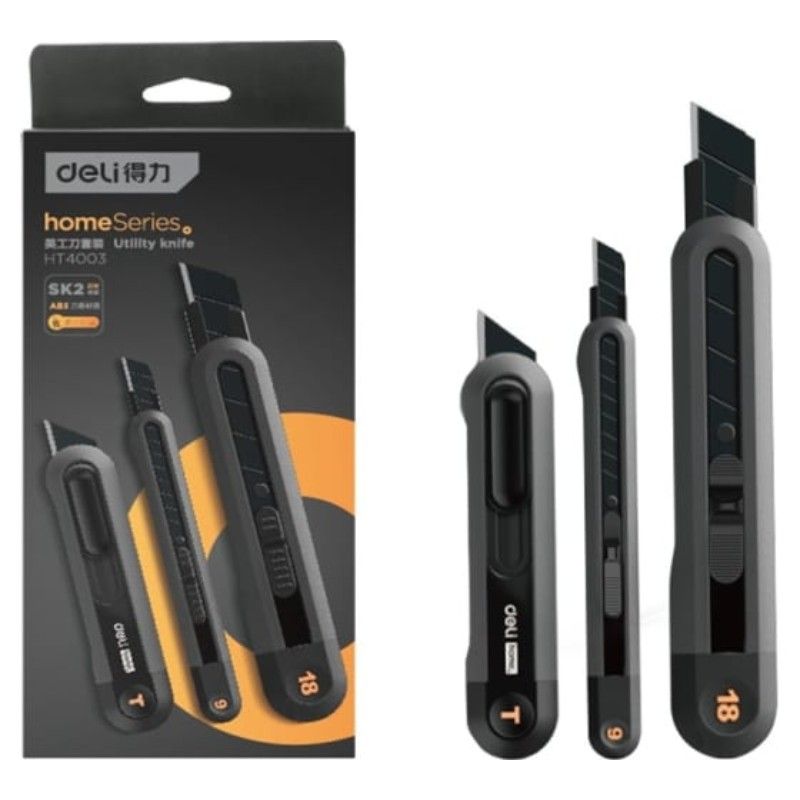 Набор ножей Home Series Black DELI HT4003 упаковка