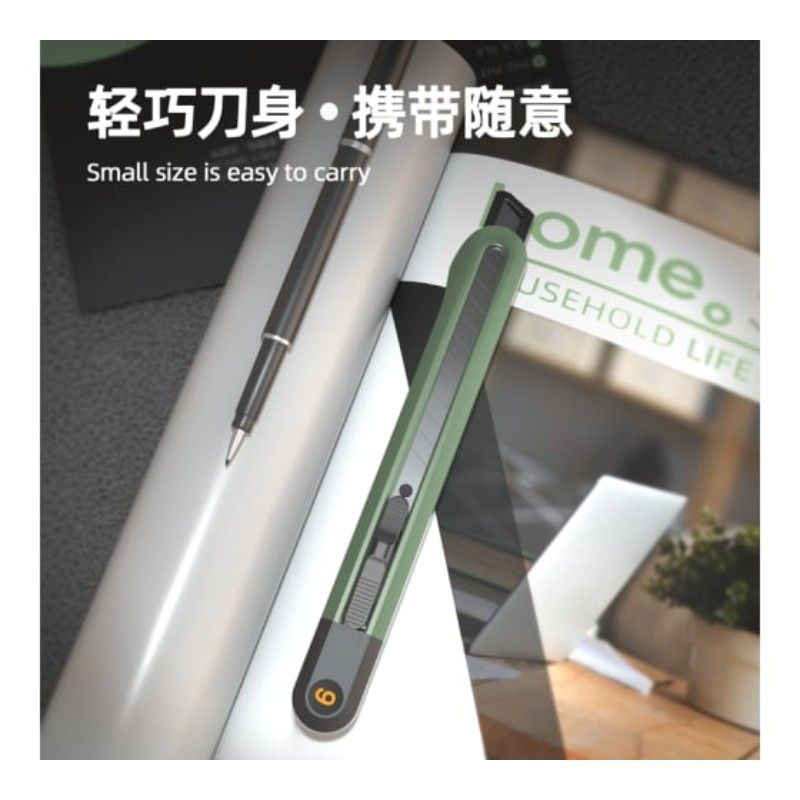 Технический нож home series green DELI ht4009l 100 мм