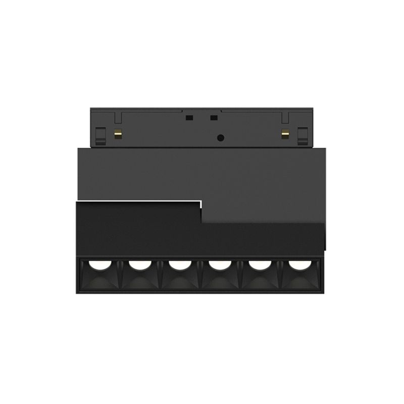 Трековый линейно-поворотный светильник Sundex 6Вт, CRI90, 3000К, гр. 25°, IP20, DALI, 48B, черный