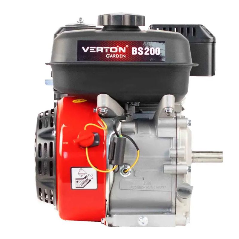 Двигатель VERTON GARDEN BS-200/19 (196 см3,4.8кВт/6.5л.с,d вала 19мм,V 3.6 л.ручн. зап.) - фото 3