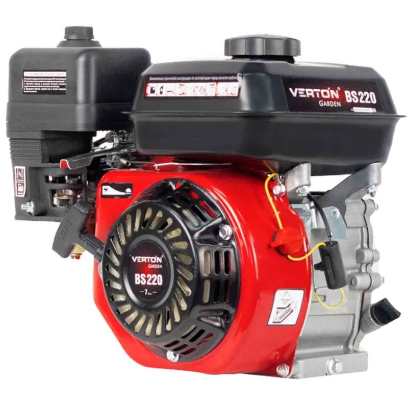 Двигатель VERTON GARDEN BS-220 с бумажным фильтрующим элементом (210 см3/5кВт/7л.с/d вала 20мм) - фото 2