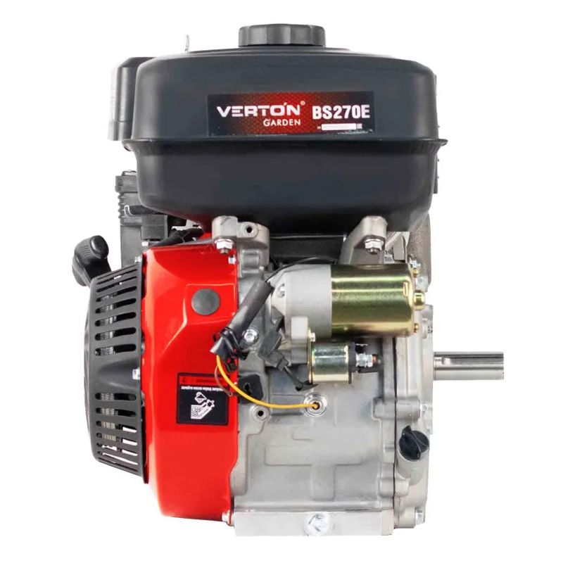 Двигатель VERTON GARDEN BS-270E (270 см3,5.6.6кВт/9л.с,d вала 25мм,V 6 л. ручн/эл. зап.) - фото 2