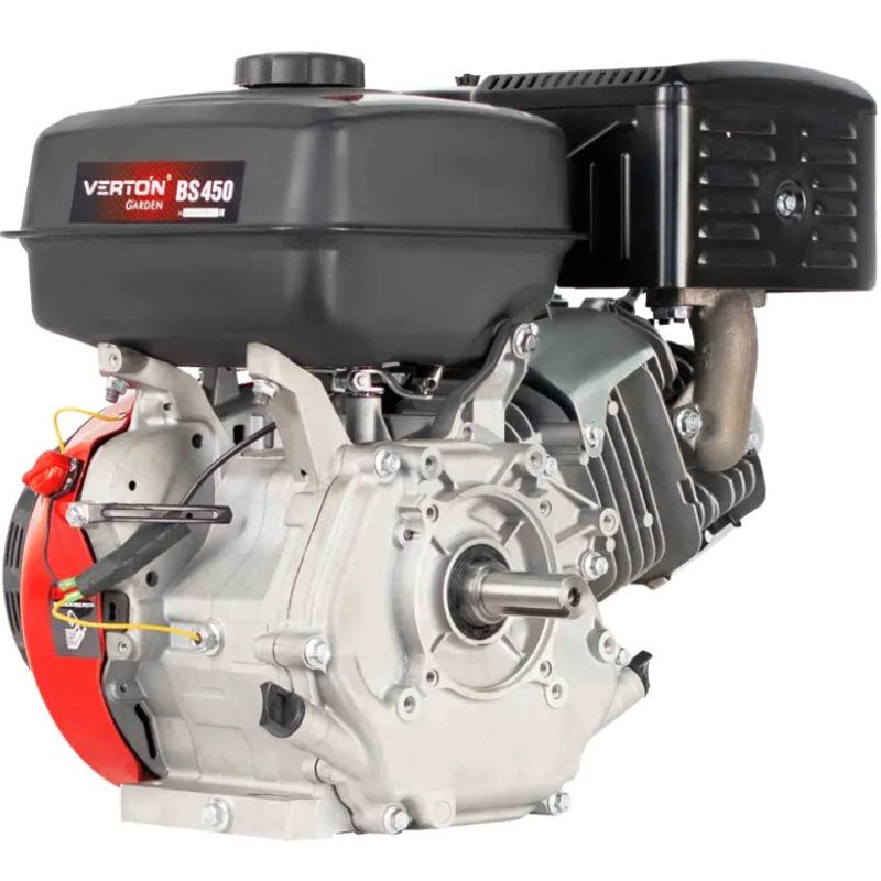 Двигатель VERTON GARDEN BS-450 (445 см3,12.5кВт/17л.с,d вала 25мм,V 6 л. ручн. зап.) - фото 4