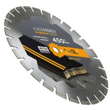Алмазный сегментный диск Kronger 450x3,5/2,5x12x25,4-25 F4 Asphalt - фото 1