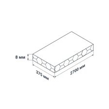 Стеновая панель ПВХ VENTA Плитка цветная 2700x375x8 мм 1.013 м2 - фото 7