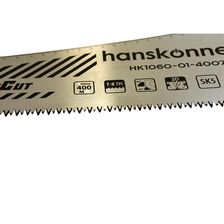 Ножовка по дереву, 400мм, 7-8 TPI, SK5, 3D зуб, Hanskonner - фото 5