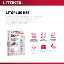 Клей для мозаики Litokol Litoplus K55 25 кг - фото 4