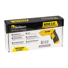 Отвертка аккумуляторная KOLNER KCSD 3,6L