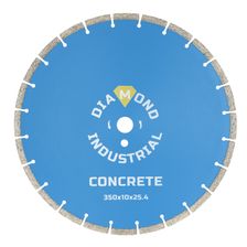 Алмазный диск Diamond Industrial 350x3,6x10x25,4-25 Concrete - фото 1