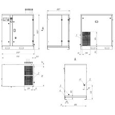 Маслозаполненный компрессор Remeza ВК25Т-8(10) (габаритные и присоединительные размеры)