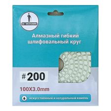 Алмазный гибкий шлифовальный круг Черепашка Mr. ЭКОНОМИК 100 № 200, 320-0200 - фото 3