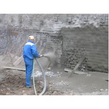 Урепление стен строящегося здания методом торкретирования (Filamos SSB-24.1)