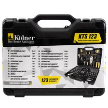 Набор инструментов KOLNER KTS 123 в кейсе