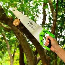 Ножовка ( пила) по дереву DELI DL6840b 400мм ( 7 TPI, 2D закалка, закаленный зуб, быстрый рез фото 2