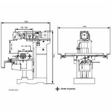 Универсально-фрезерный станок OPTIMUM OPTImill MT 130S (схема)