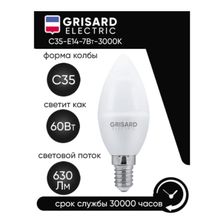 Лампа светодиодная GRISARD ELECTRIC GRE-002-0045 10 шт 30000 ч