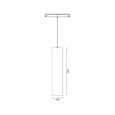 Трековый подвесной светильник Sundex 20Вт, CRI90, 4000К, гр. 36°, IP20, DALI, 48B, черный (длина кабеля 1м) F