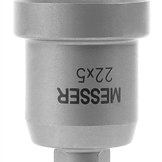 Твердосплавная коронка MESSER 22x5 мм (с центр. сверлом и пружиной) - фото 1