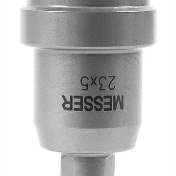 Твердосплавная коронка MESSER 23x5 мм (с центр. сверлом и пружиной) - фото 1