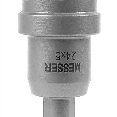 Твердосплавная коронка MESSER 24x5 мм (с центр. сверлом и пружиной) - фото 1