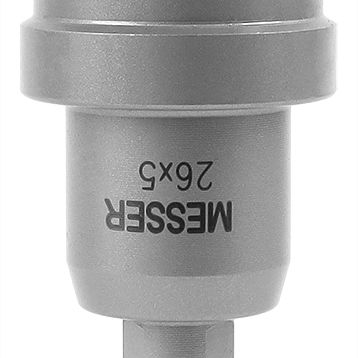 Твердосплавная коронка MESSER 26x5 мм (с центр. сверлом и пружиной) - фото 1