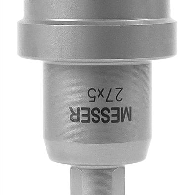 Твердосплавная коронка MESSER 27x5 мм (с центр. сверлом и пружиной) - фото 1