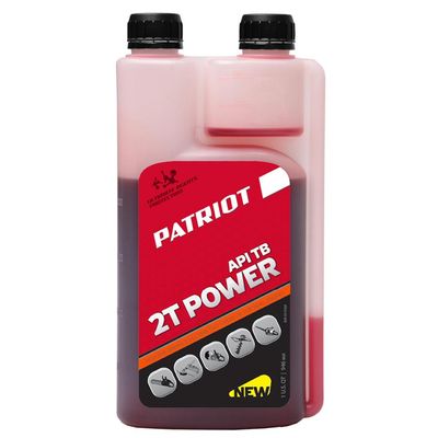 Масло 2-х тактное минеральное PATRIOT Power Active 2T дозаторная, 0,946л - фото 1