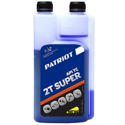 Масло 2-х тактное полусинтетическое PATRIOT Super Active 2T, дозаторная 0,946л. - фото 1