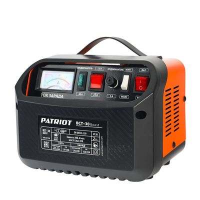 Зарядно-предпусковое устройство для автомобильных аккумуляторов PATRIOT BCT-30 Boost, 23А, 12/24В - фото 1