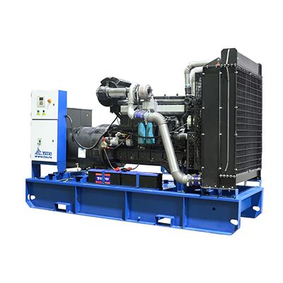 Дизельный генератор ТСС АД-300С-Т400-1РМ16 (1 ст. автоматизации, откр.) 614 л